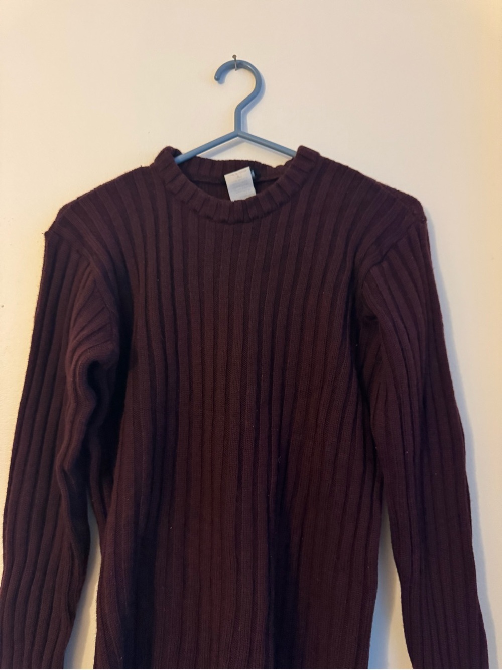 Men's Ribbed Crewneck Sweater - agnès b.